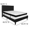 Flash Furniture Queen Platform Bed Set, Black SL-BMF-23-GG